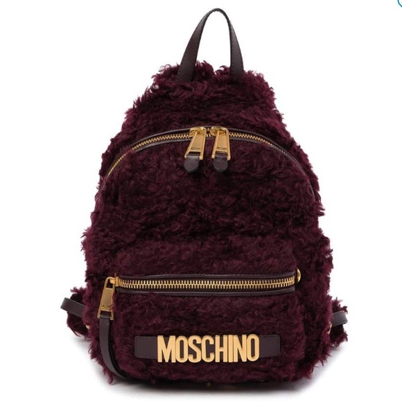 Moschino Handbags - Moschino mohair backpack NWT violet $1250